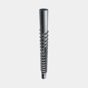 Schroefpaal verlengstuk met schroefdraad HDG_76x1000x3.5