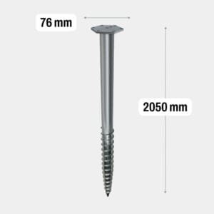 Schroefpaal M - 76x2050x3,5_M16_1