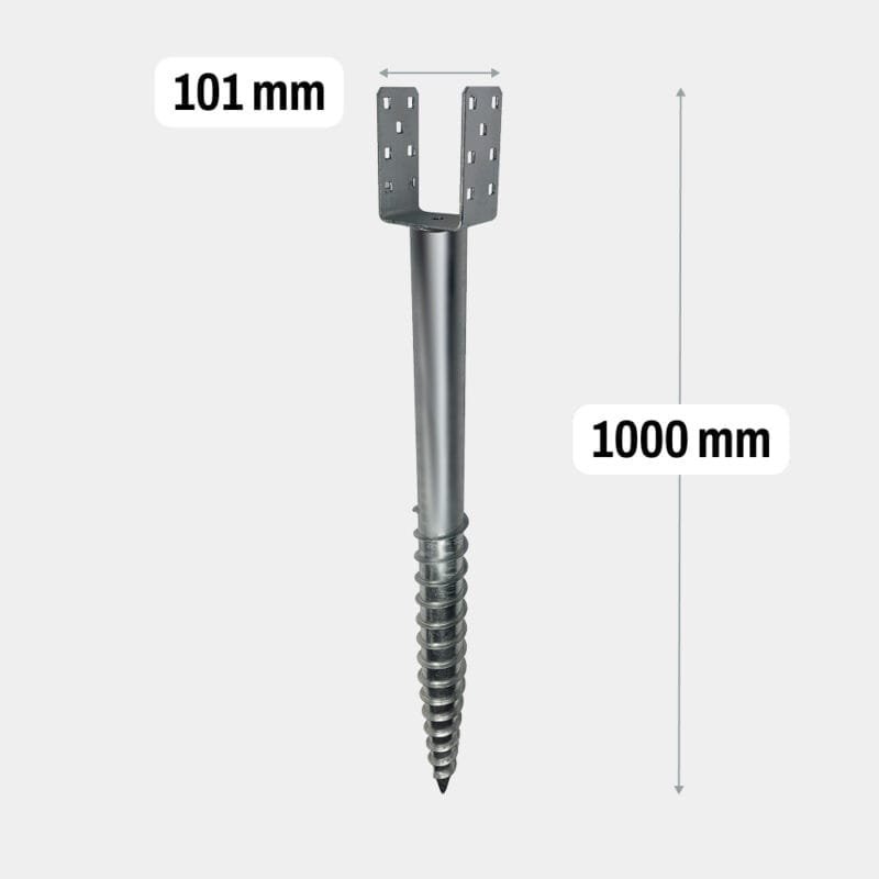 Schroefpaal U 1000mm