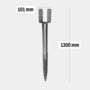 Schroefpaal U 1300mm Extra
