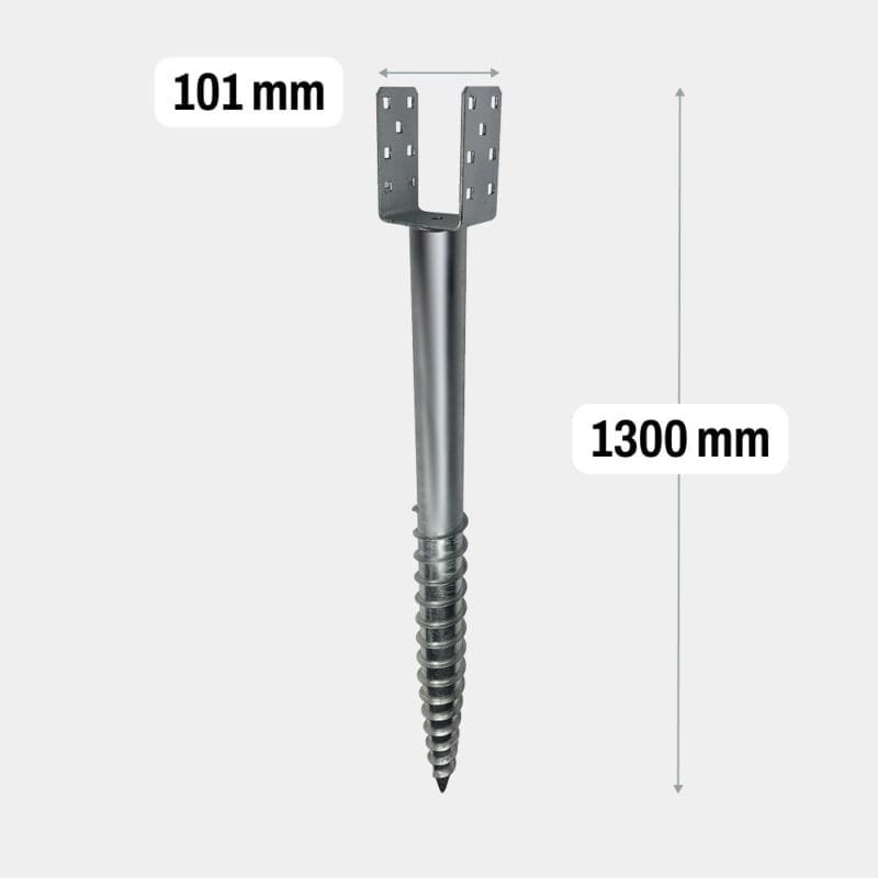 Schroefpaal U 1300mm Extra