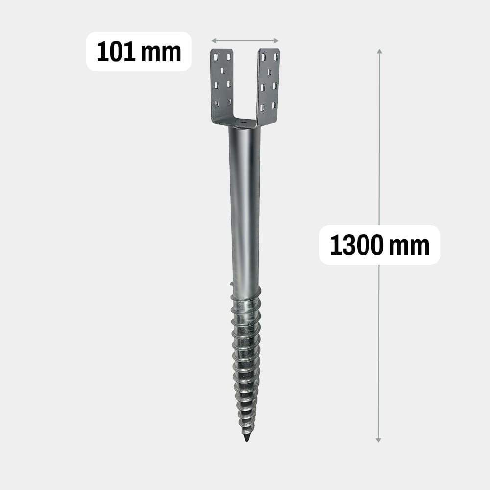 Schroefpaal U 1300mm Extra