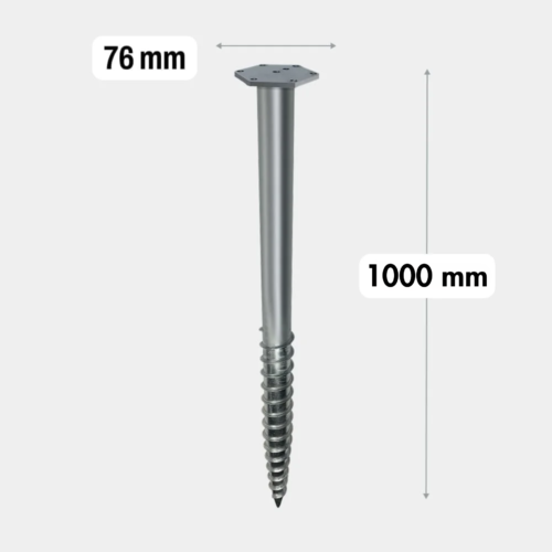 Sraigtinis M – 76x1200x3_M16_1 Sraigtinis polius M – 76x1000x3_M16_1